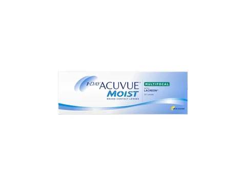 Acuvue 1-Day Moist Multifocal contact lens box