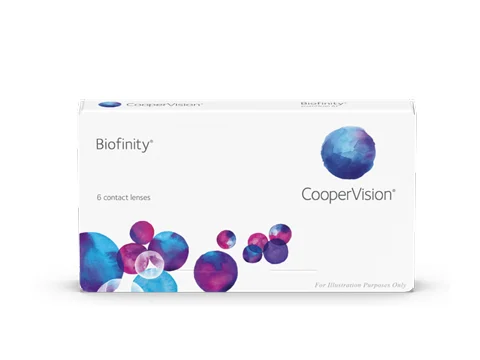 CooperVision Biofinity contact lens box