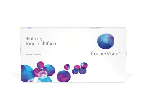 CooperVision Biofinity Toric Multifocal contact lens box