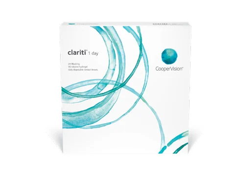 CooperVision Clariti 1 Day (30 pack) contact lens box